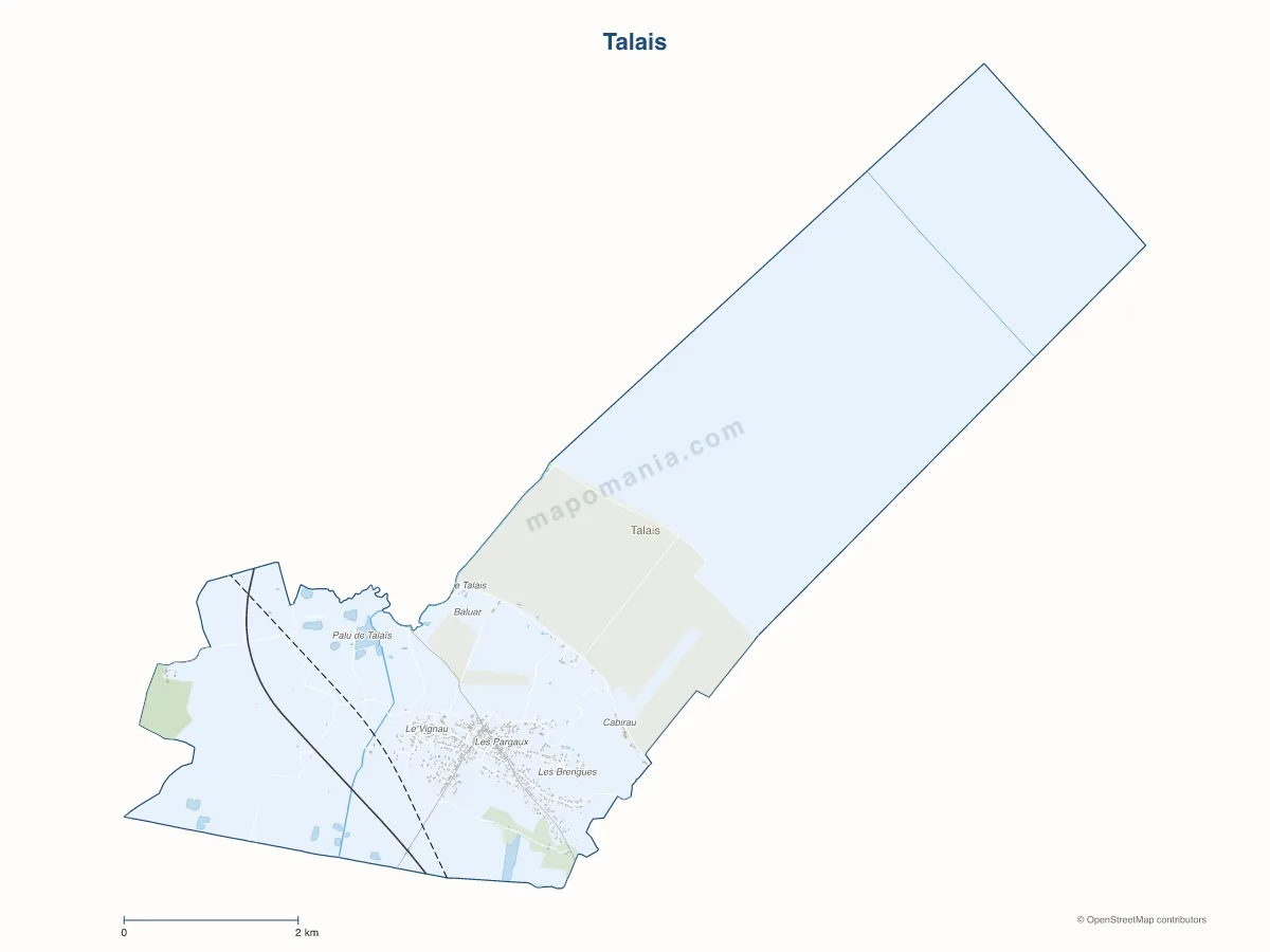 Carte de Talais à personnaliser