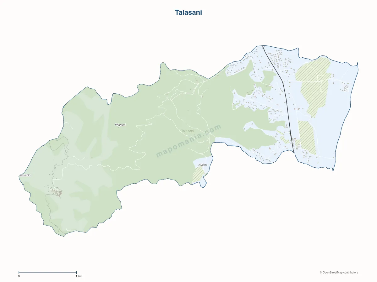 Carte de Talasani à personnaliser