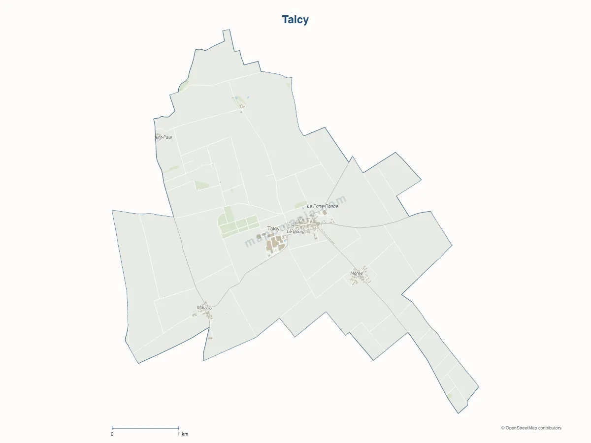 Carte de Talcy à personnaliser