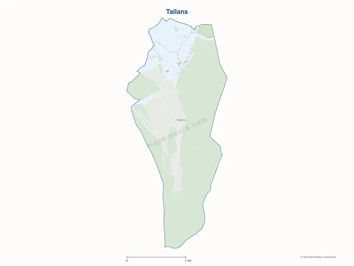 Carte de Tallans à personnaliser