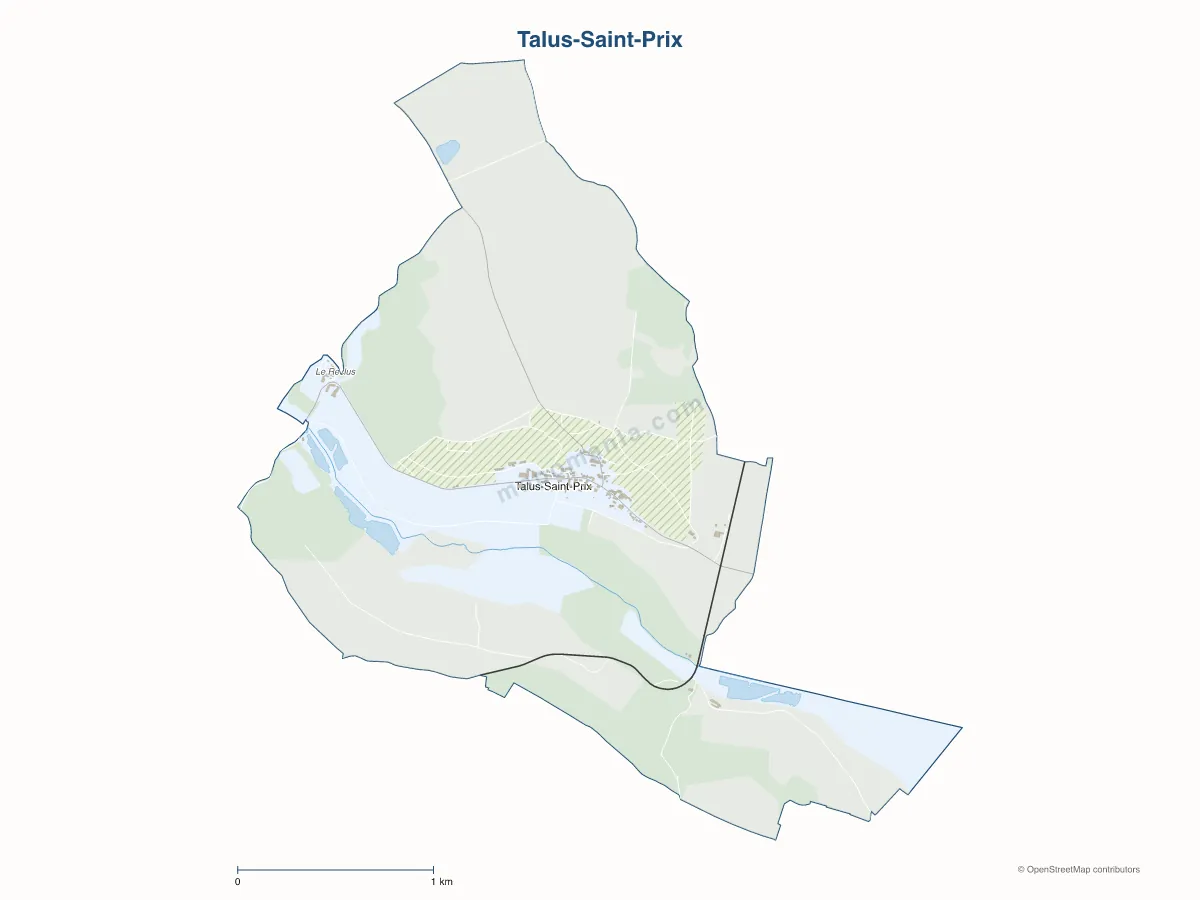 Carte de Talus-Saint-Prix à personnaliser