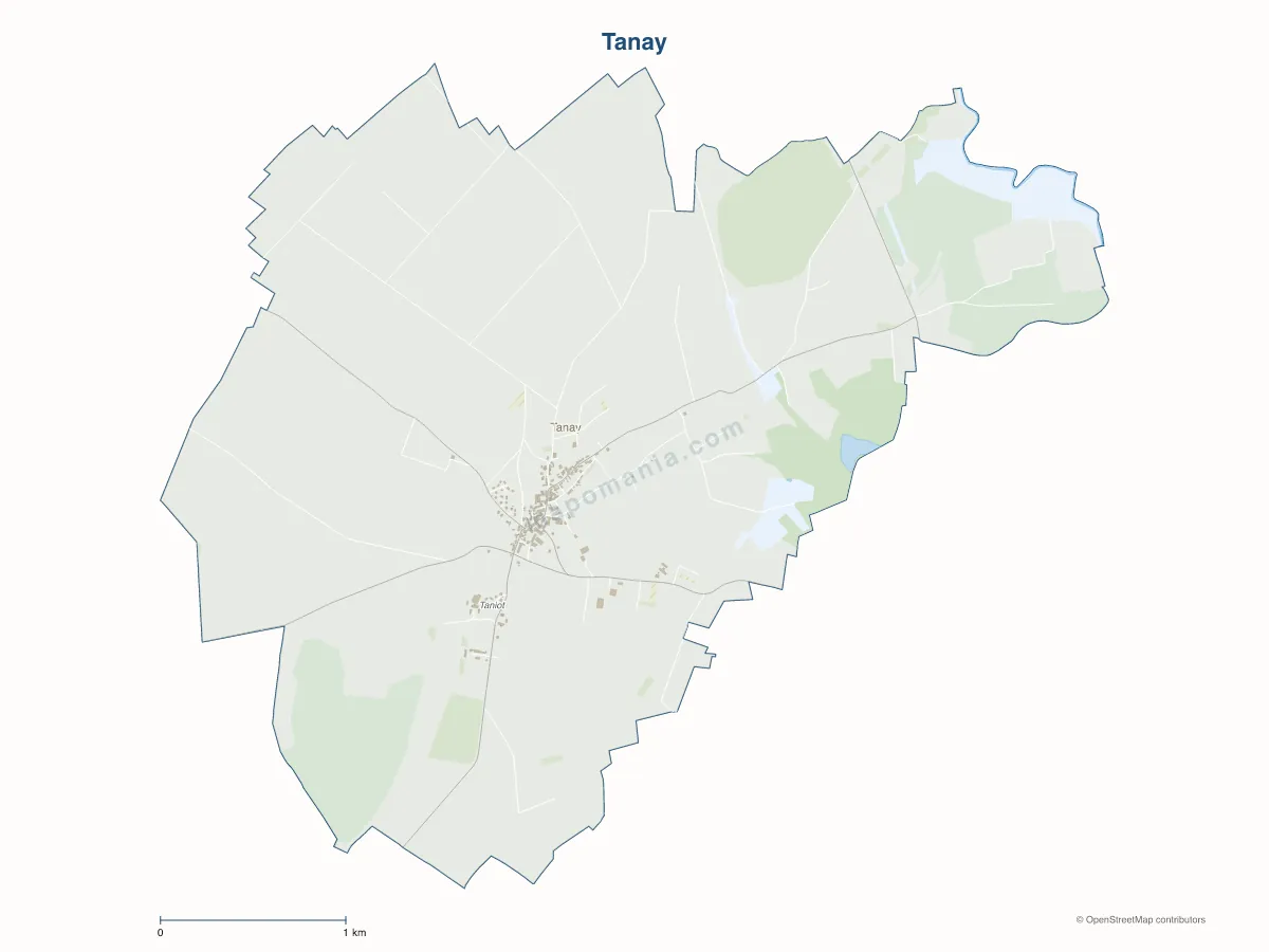 Carte de Tanay à personnaliser