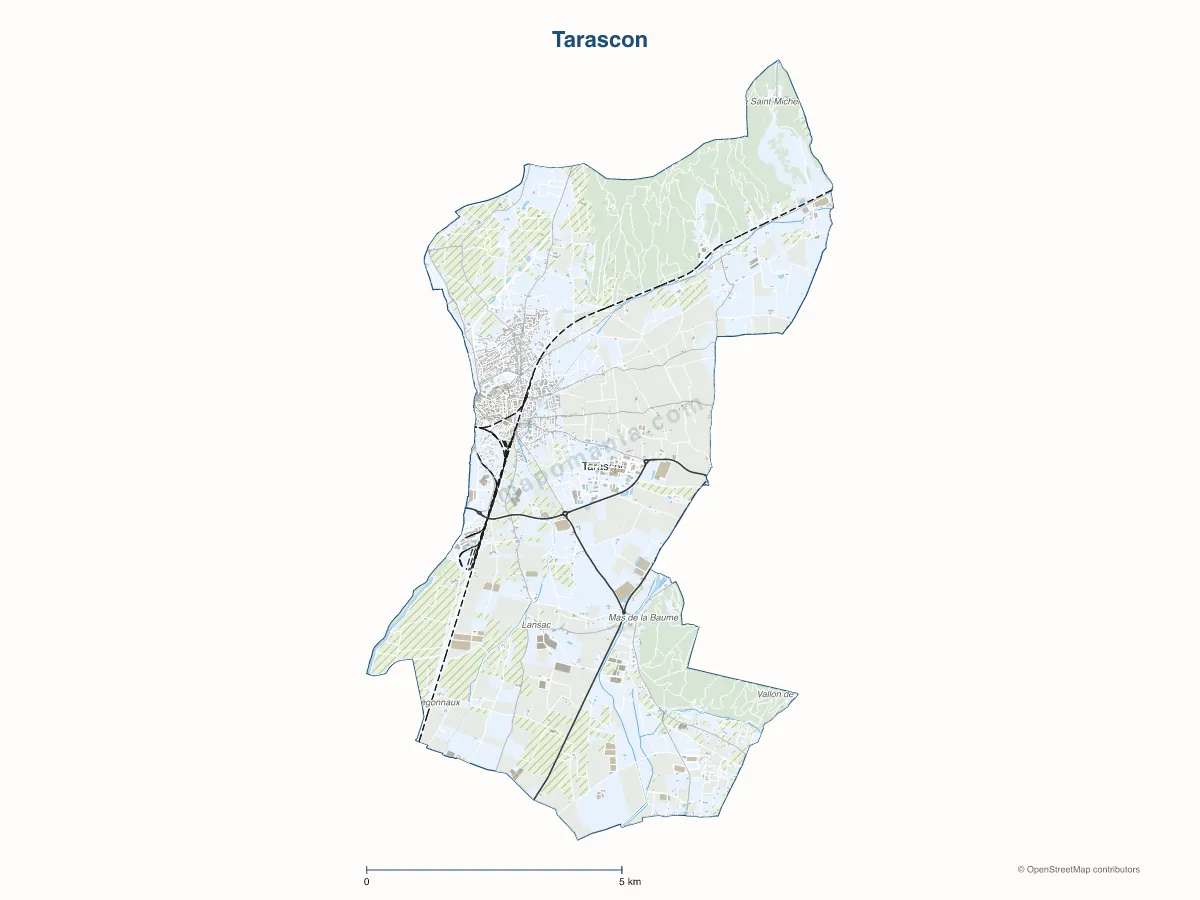 Carte de Tarascon à personnaliser