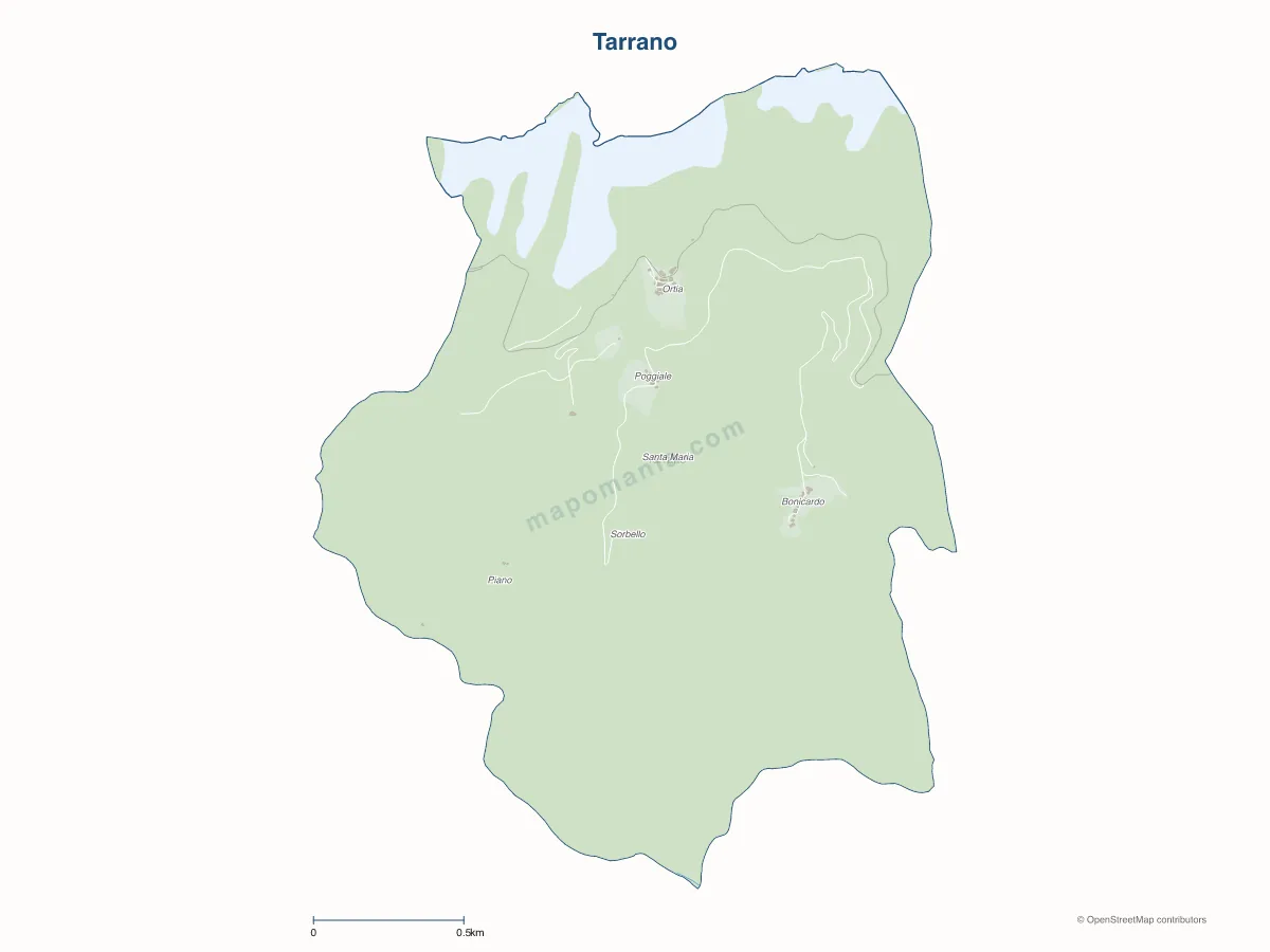 Carte de Tarrano à personnaliser