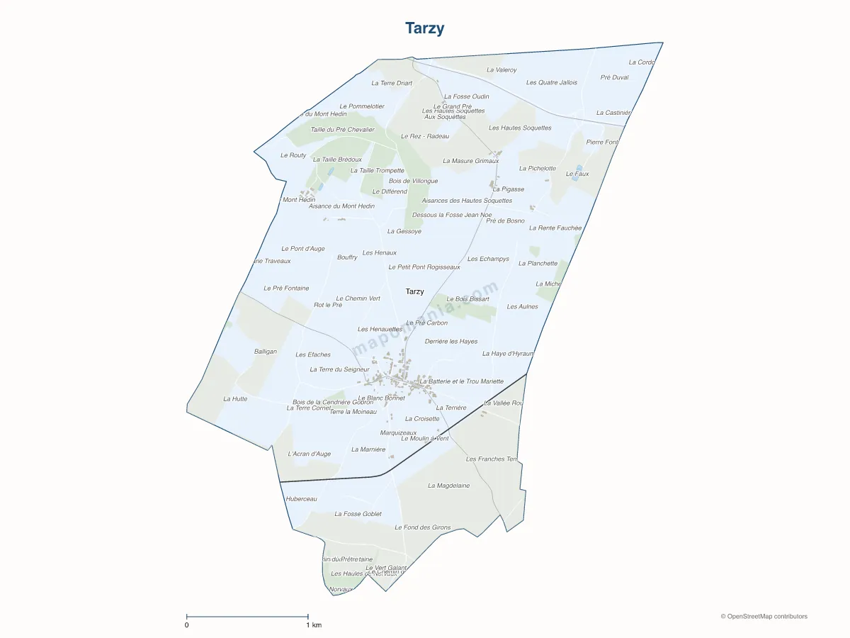 Carte de Tarzy à personnaliser