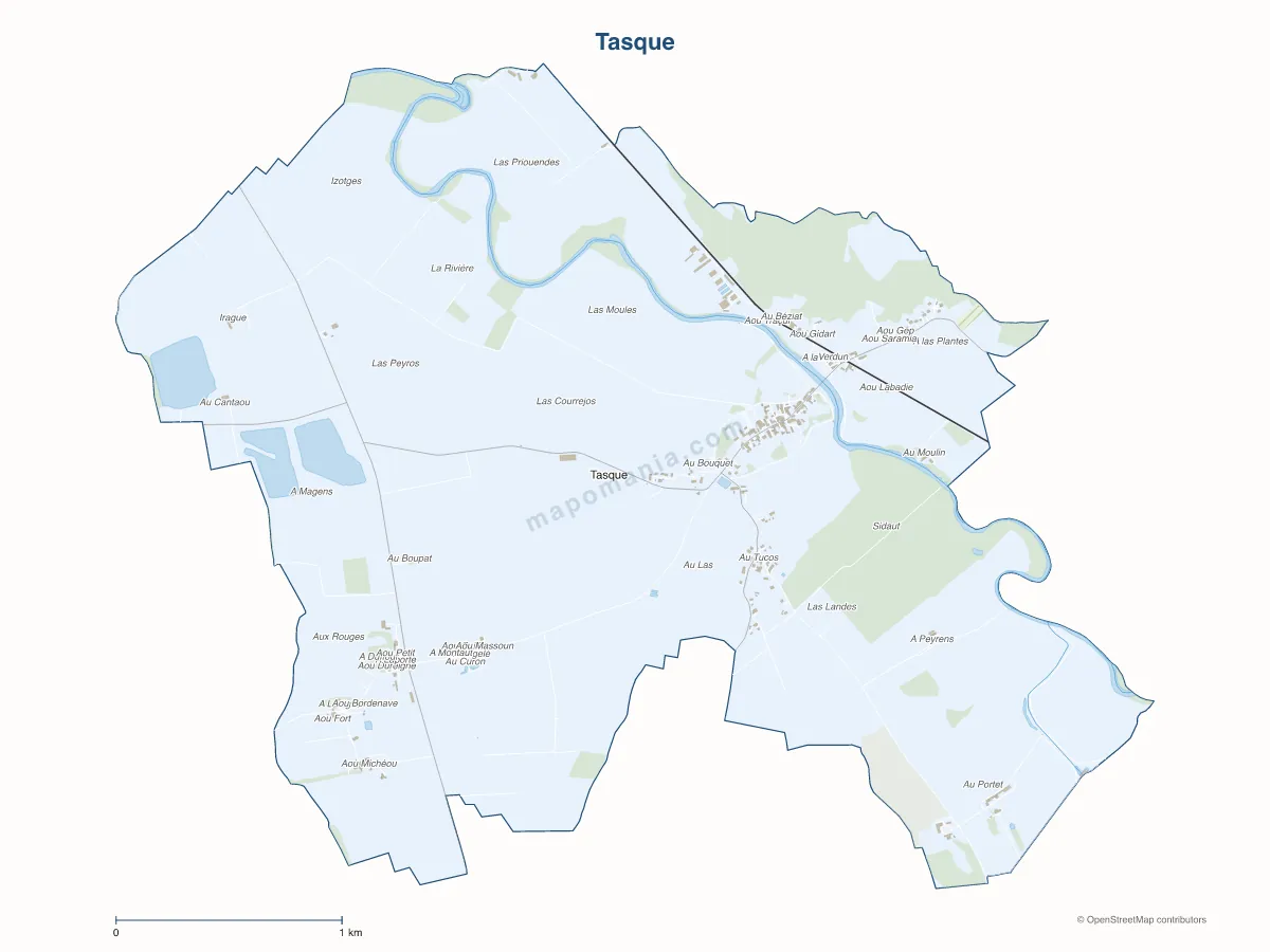 Carte de Tasque à personnaliser
