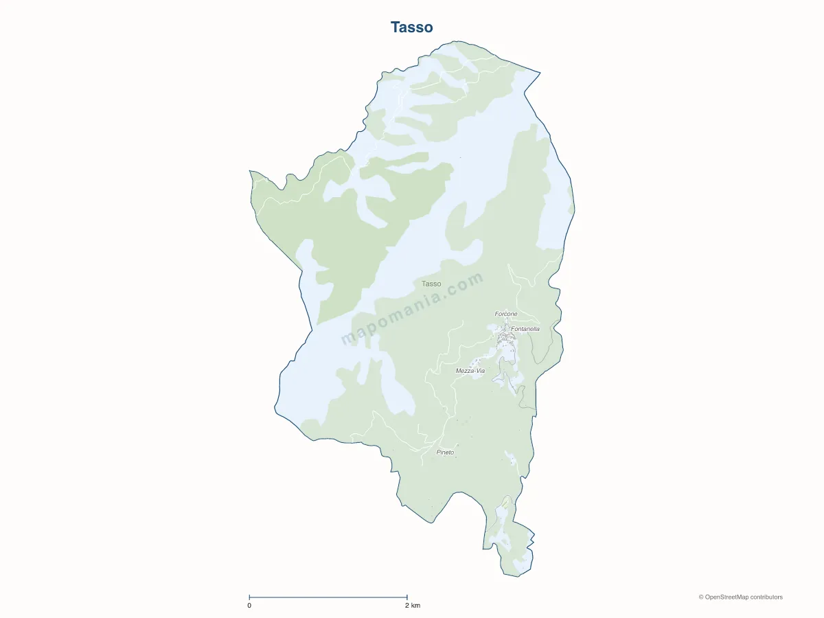 Carte de Tasso à personnaliser