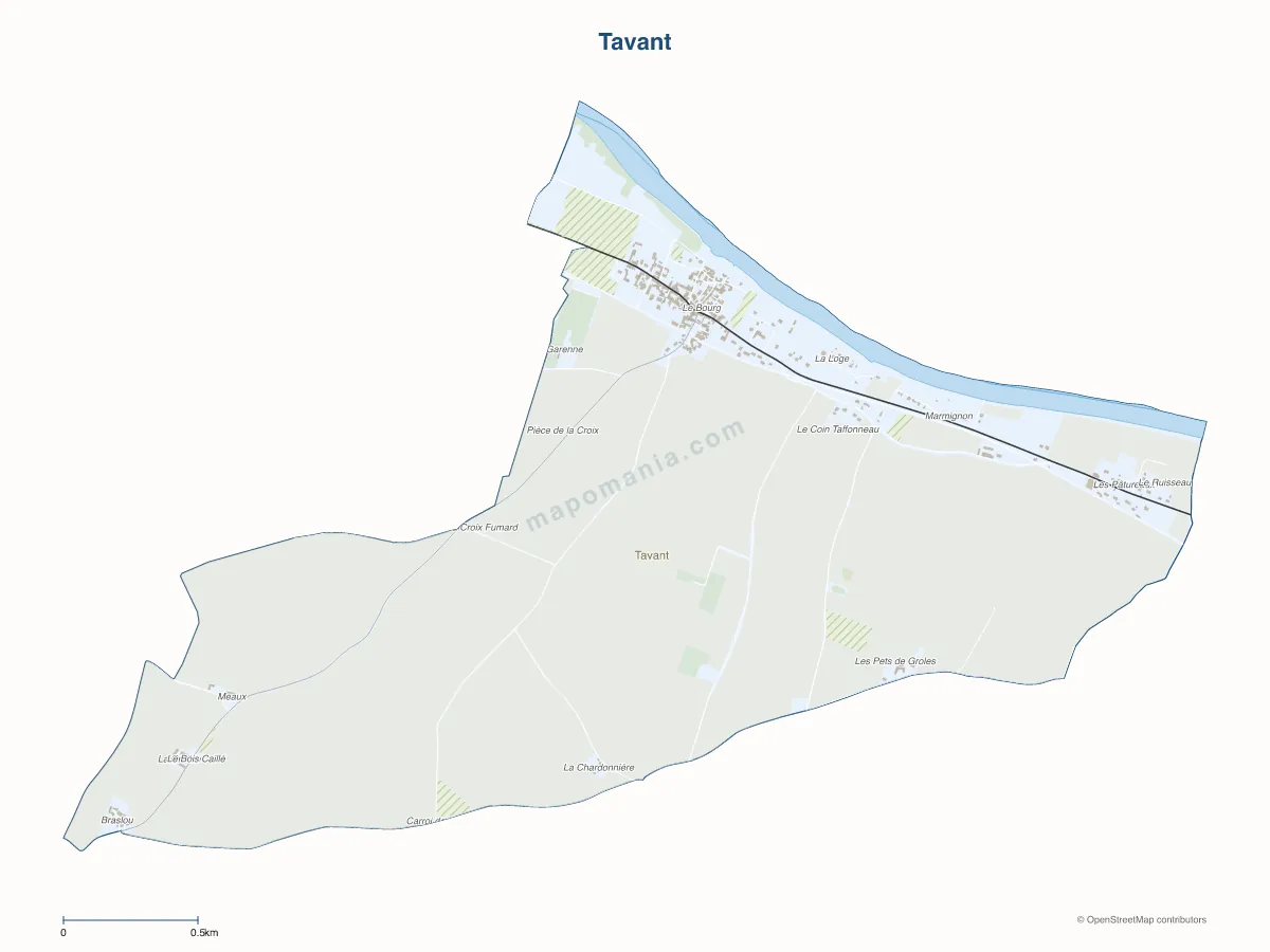 Carte de Tavant à personnaliser