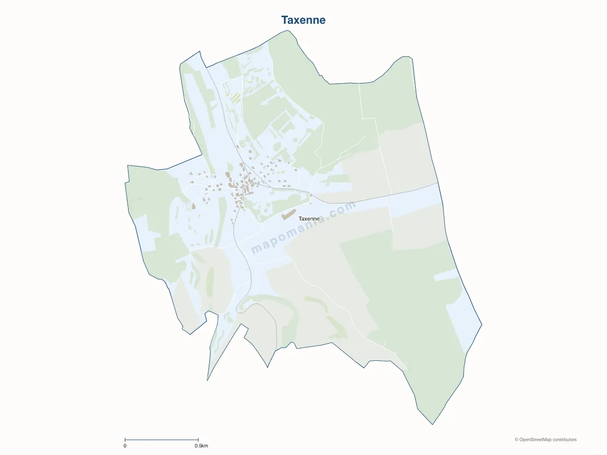 Carte de Taxenne à personnaliser