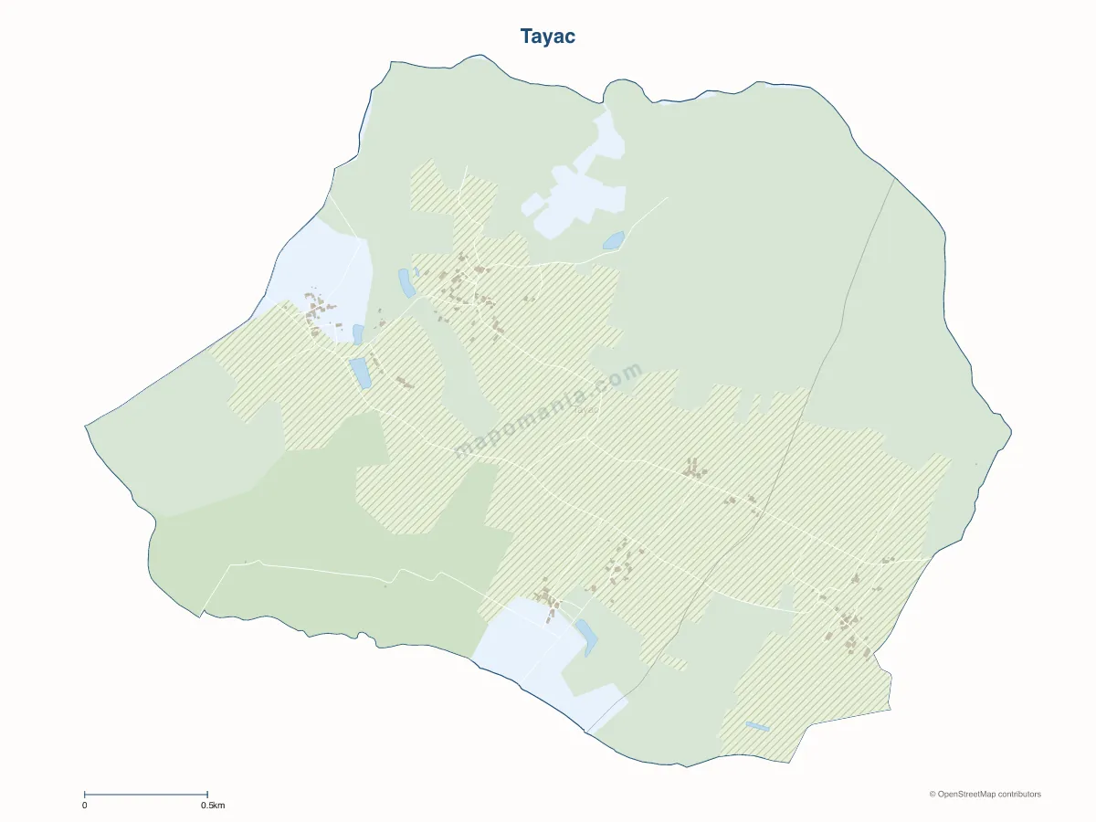 Carte de Tayac à personnaliser