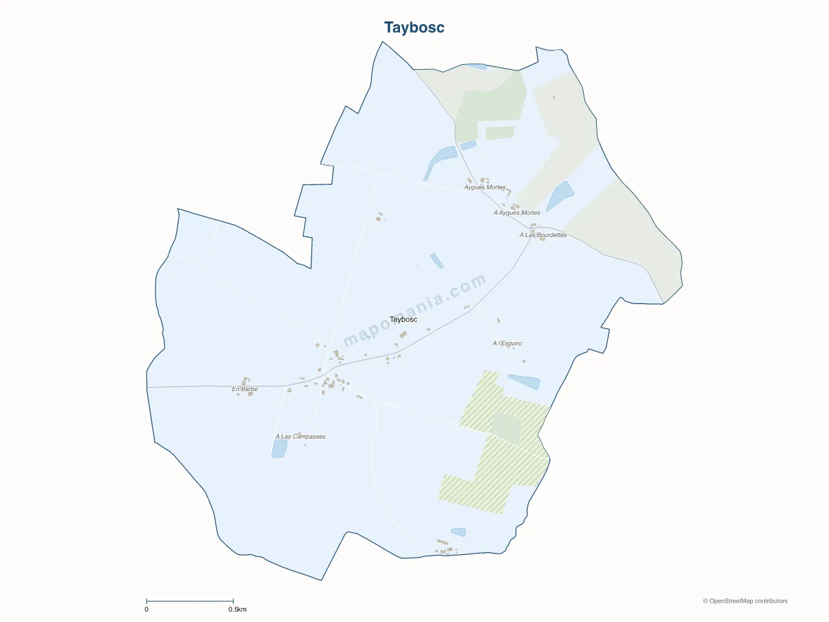 Carte de Taybosc à personnaliser