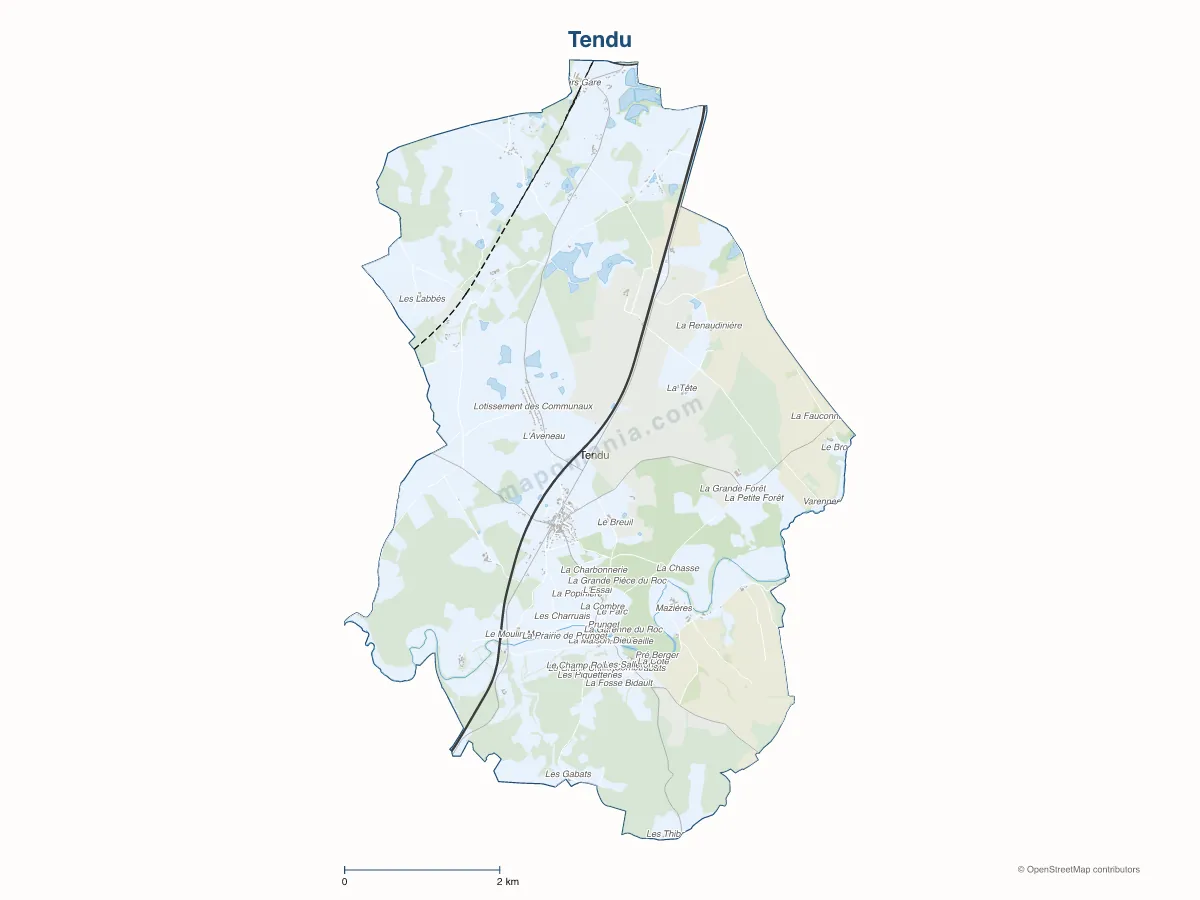 Carte de Tendu à personnaliser