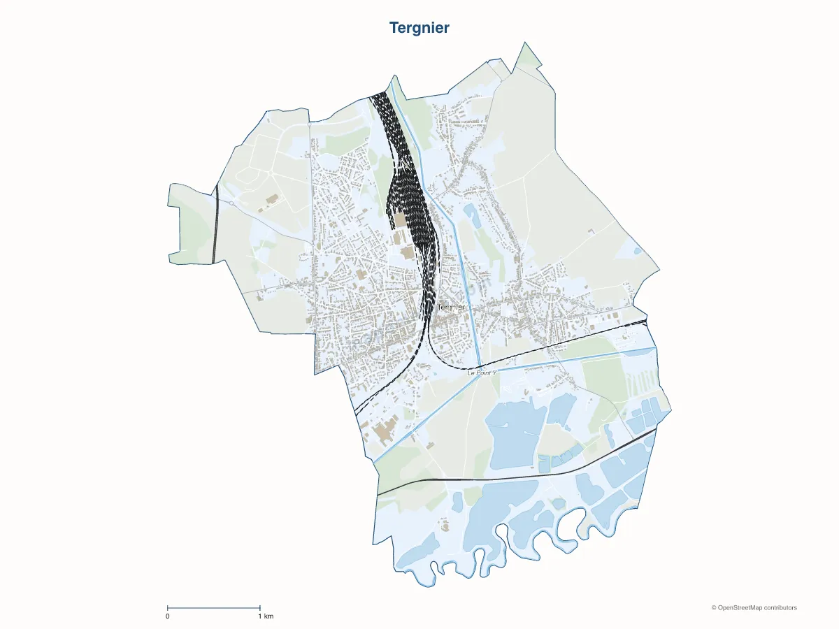 Carte de Tergnier à personnaliser