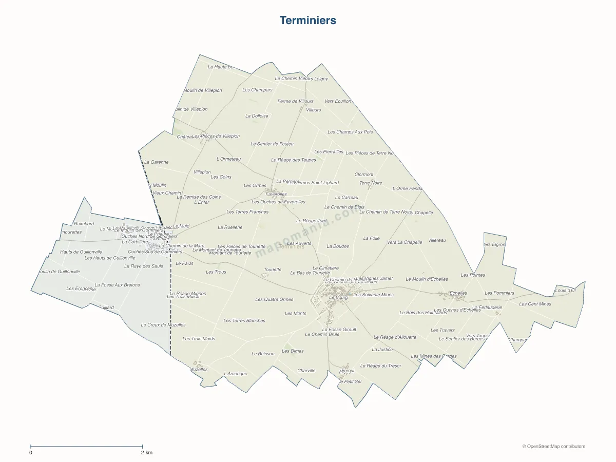 Carte de Terminiers à personnaliser