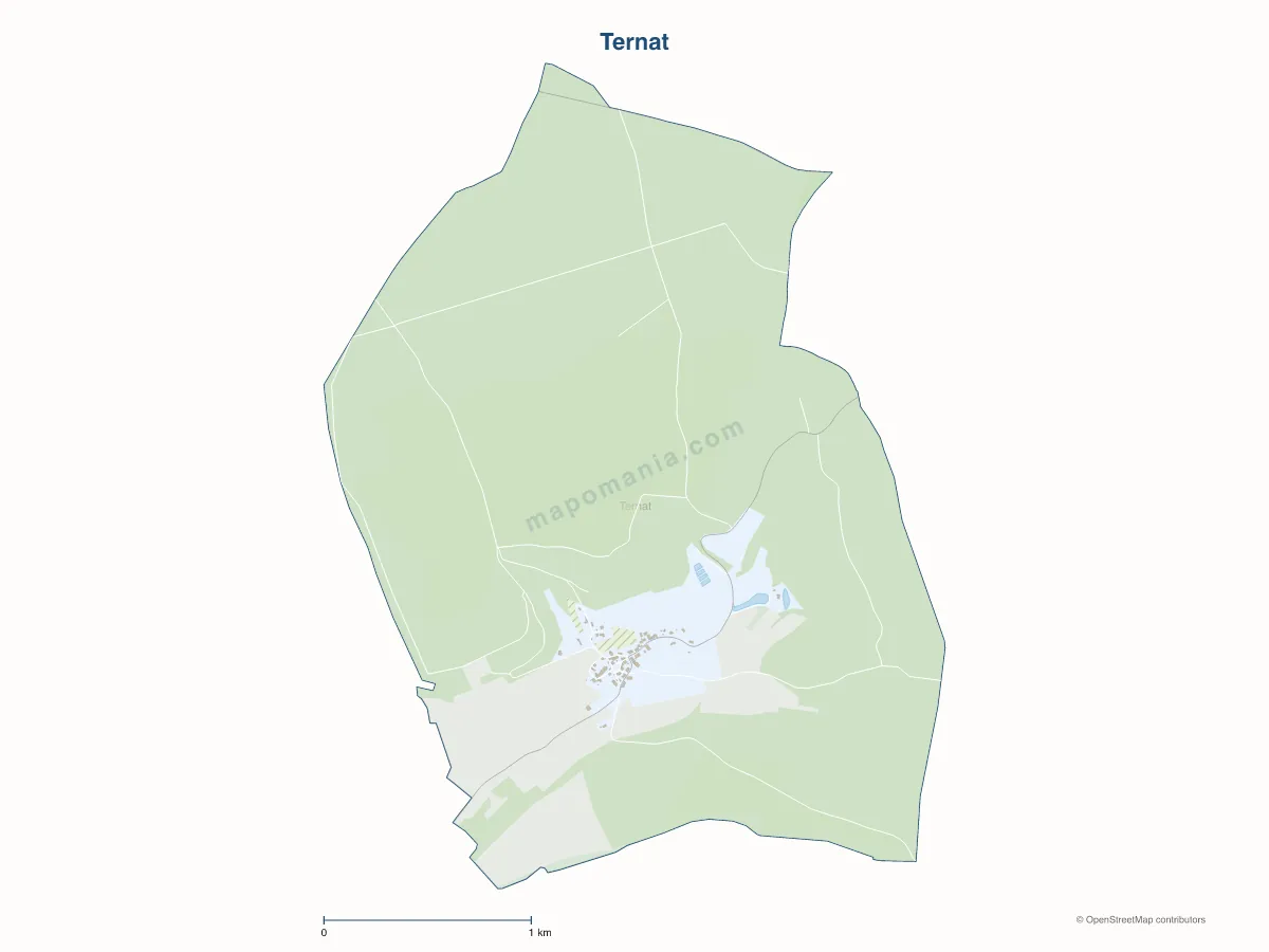 Carte de Ternat à personnaliser