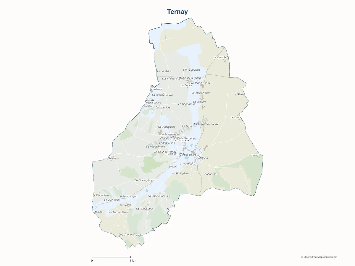 Carte de Ternay à personnaliser
