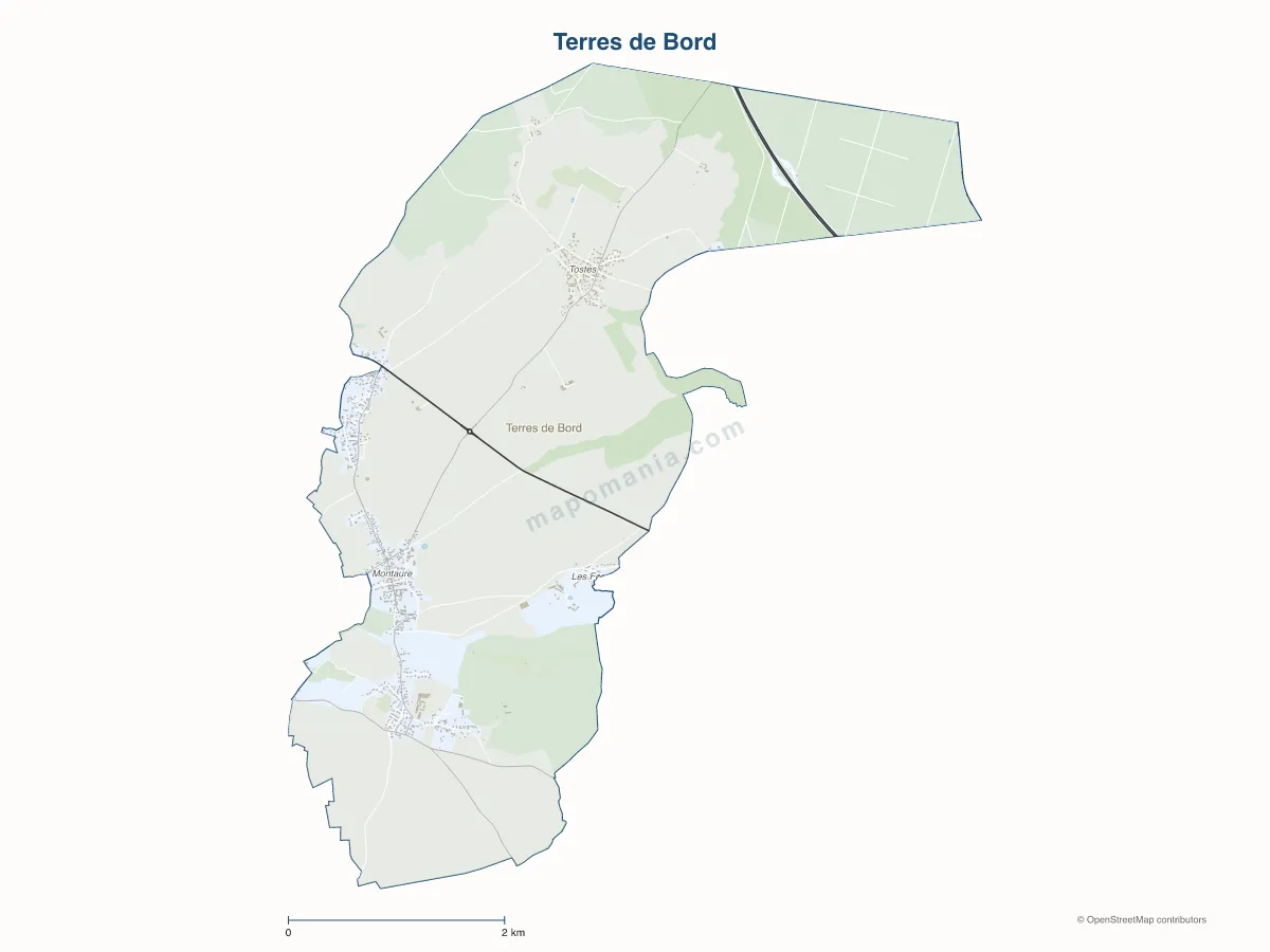 Carte de Terres de Bord à personnaliser