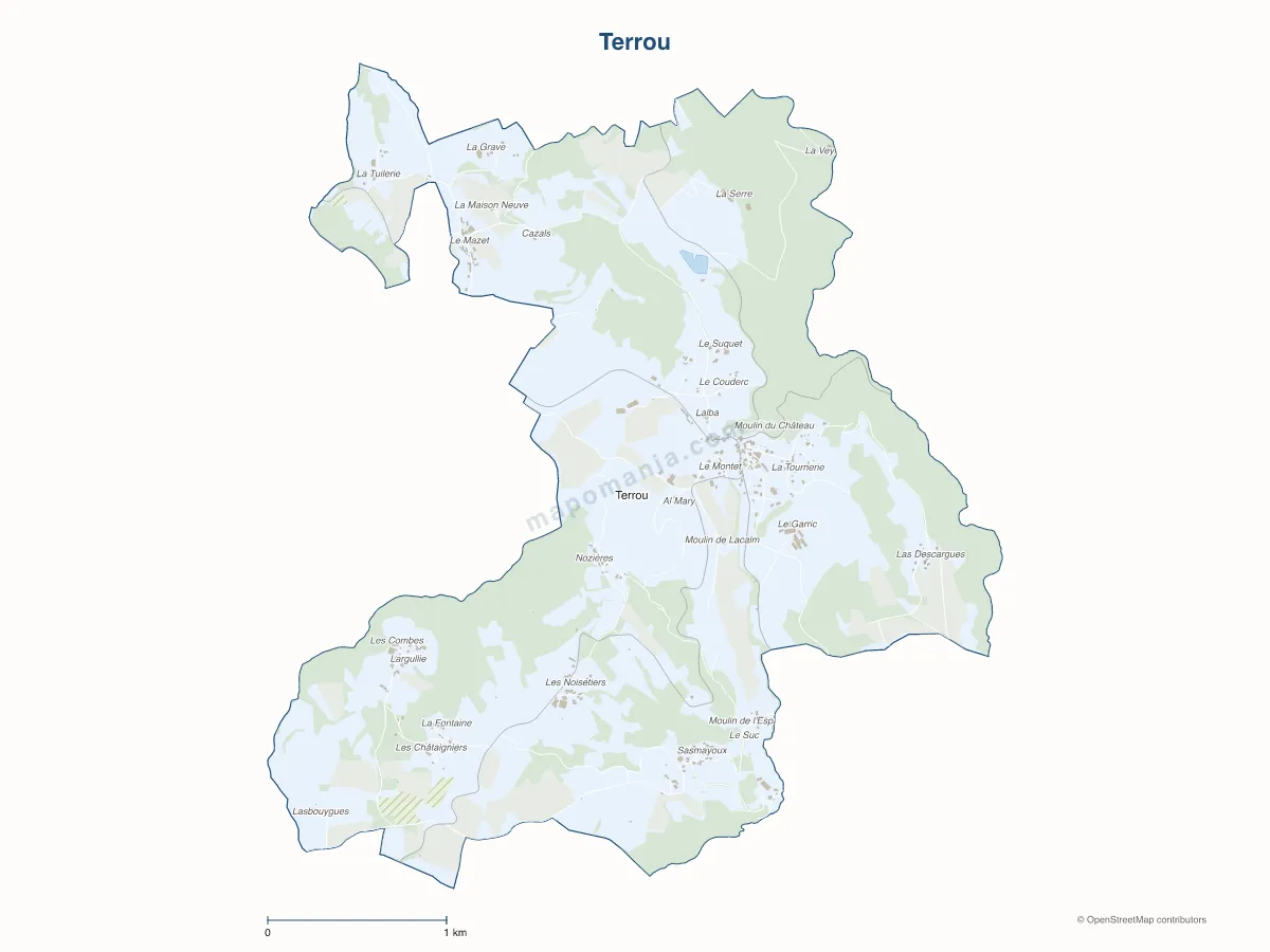 Carte de Terrou à personnaliser
