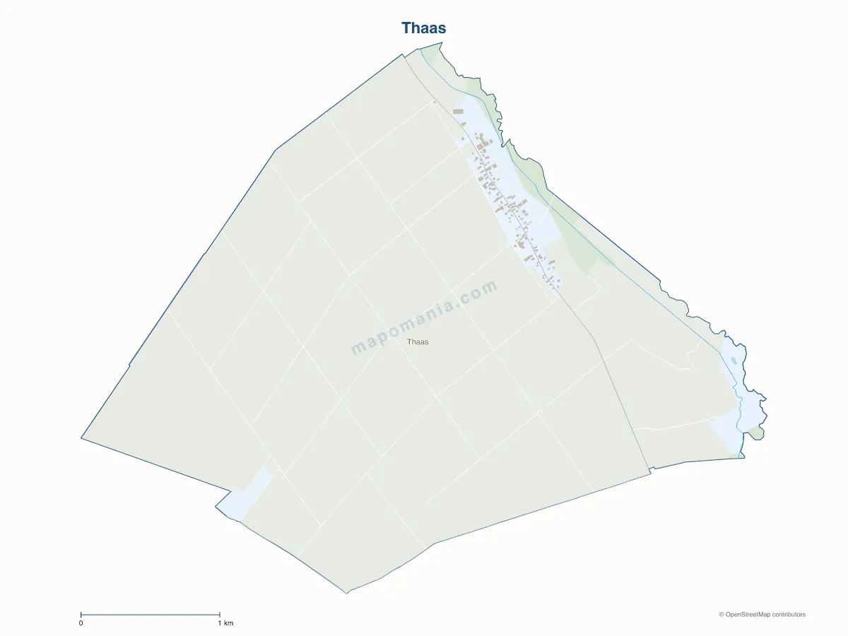 Carte de Thaas à personnaliser