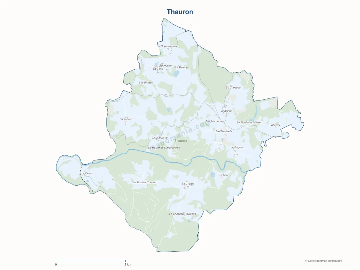 Carte de Thauron à personnaliser