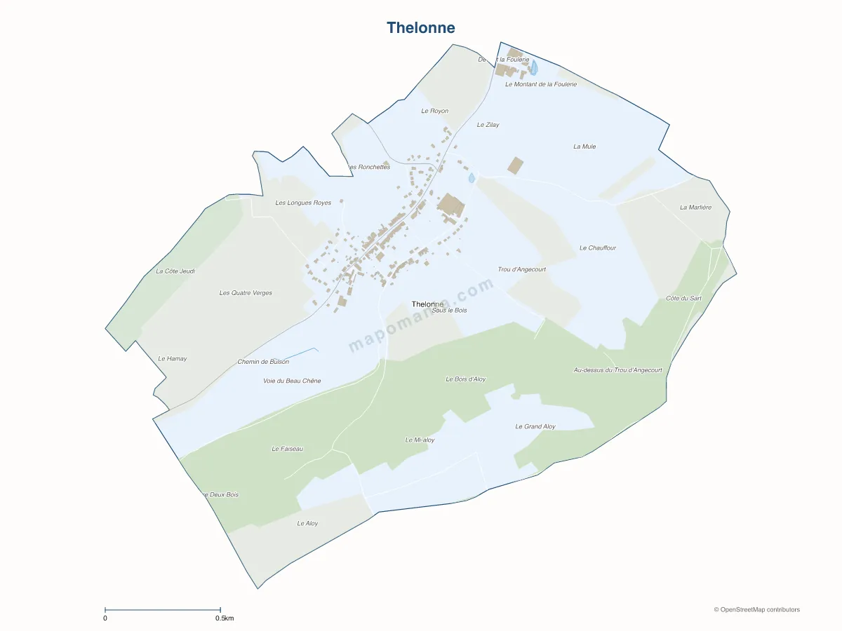 Carte de Thelonne à personnaliser