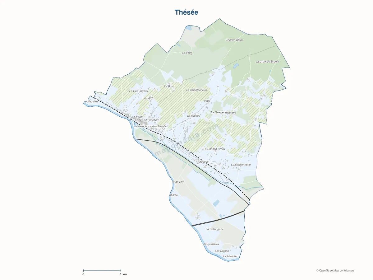 Carte de Thésée à personnaliser