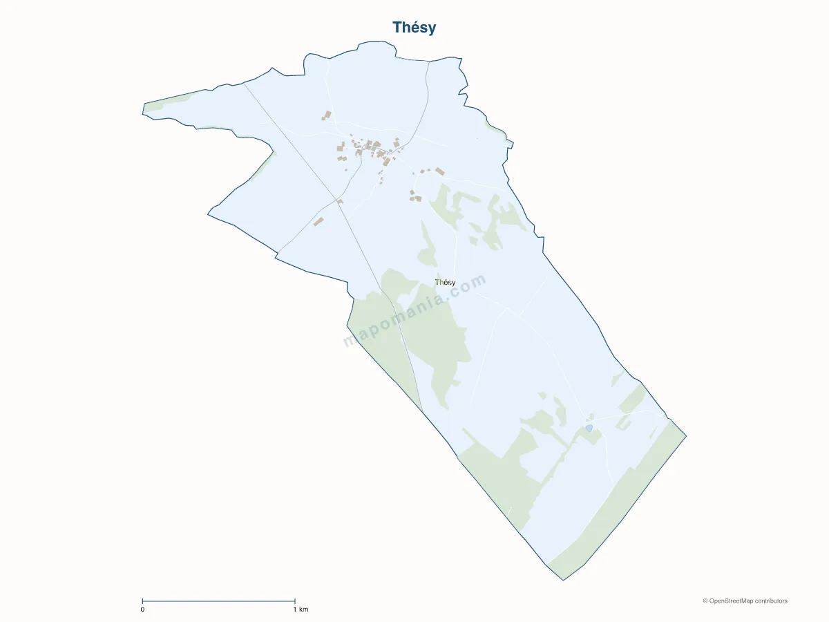 Carte de Thésy à personnaliser