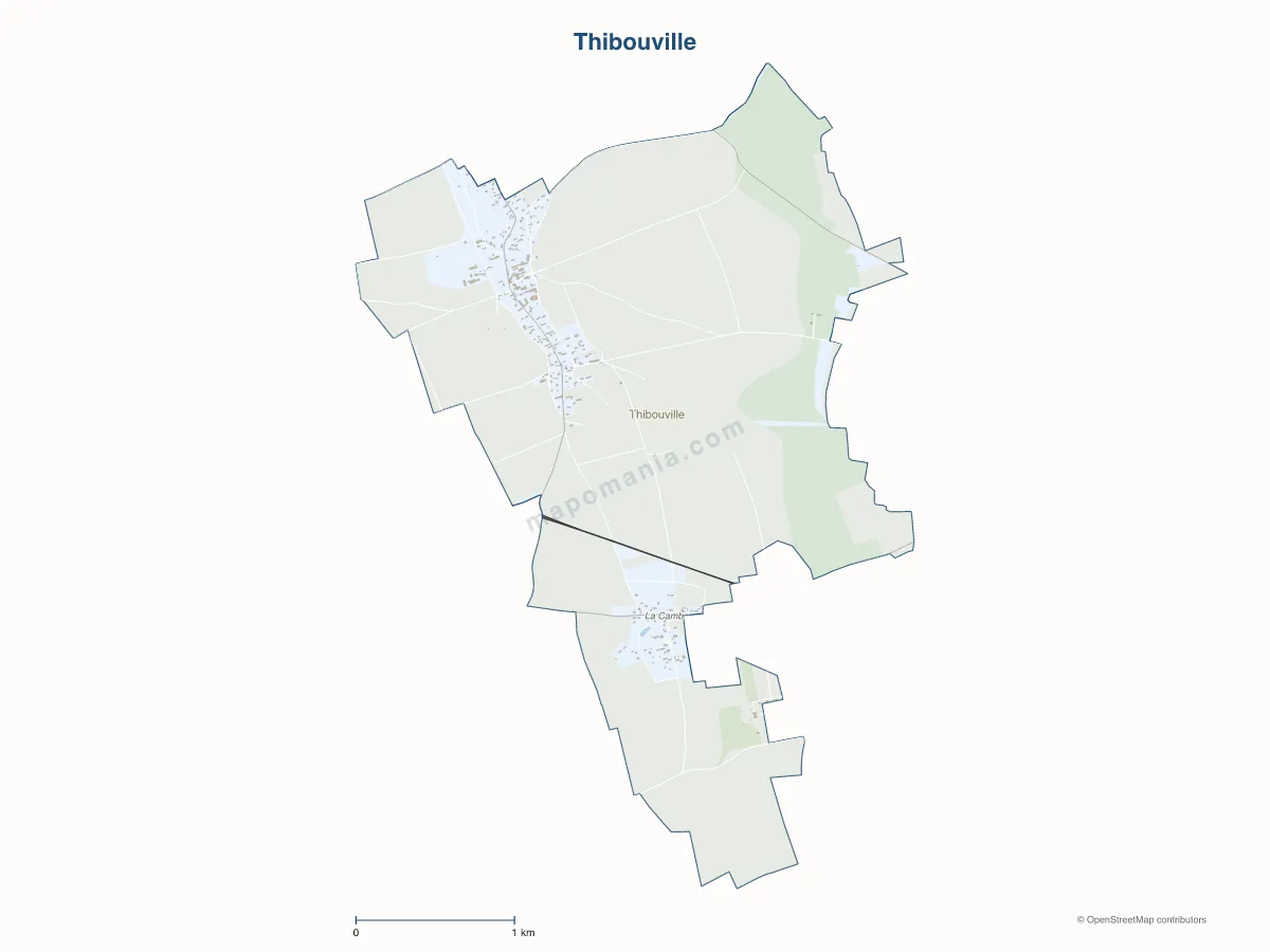 Carte de Thibouville à personnaliser