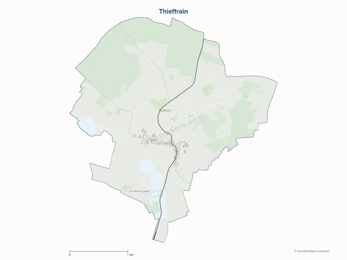 Carte de Thieffrain à personnaliser