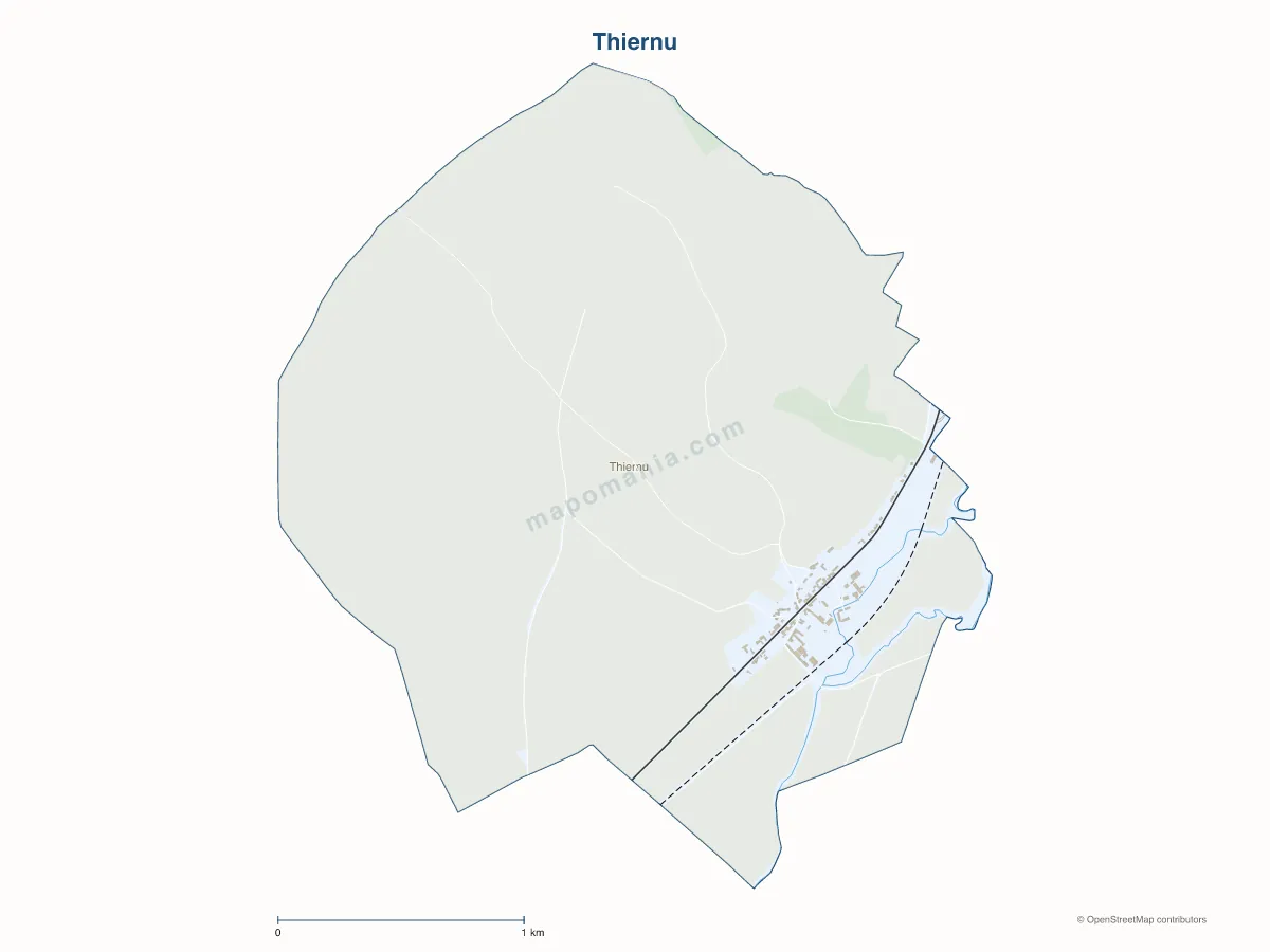 Carte de Thiernu à personnaliser