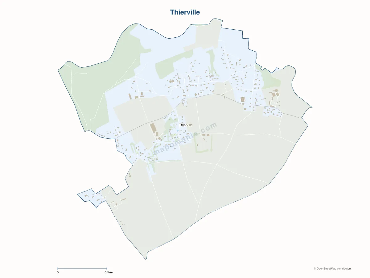 Carte de Thierville à personnaliser