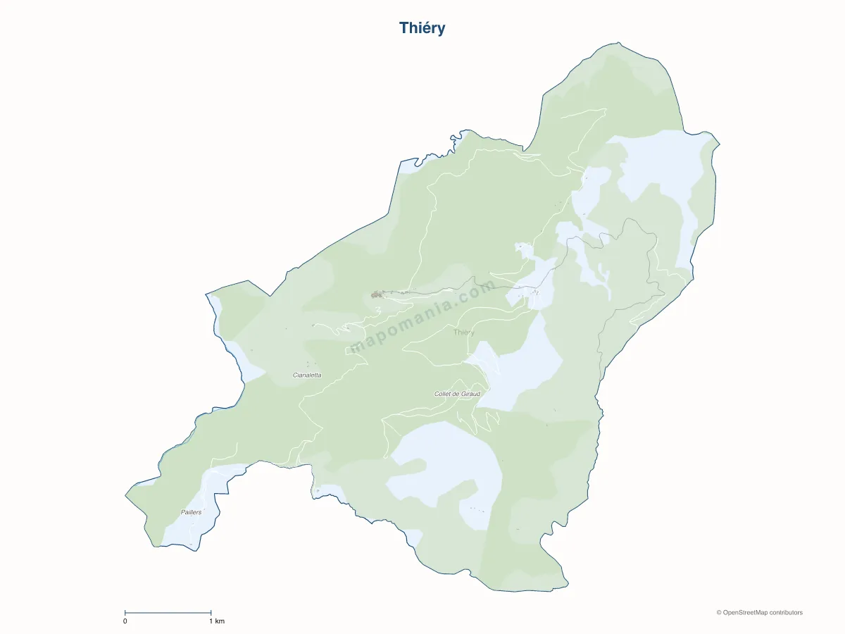 Carte de Thiéry à personnaliser