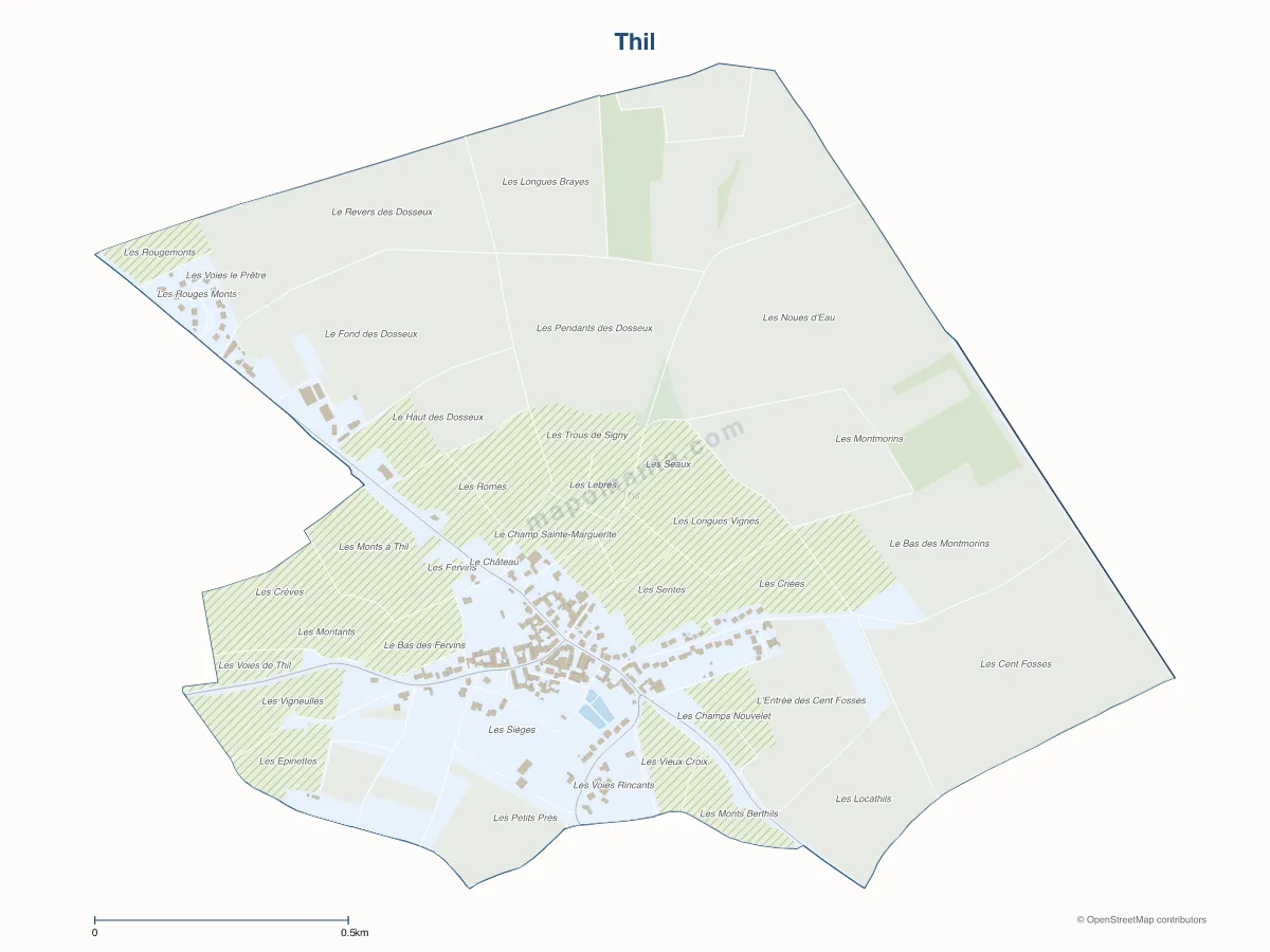 Carte de Thil à personnaliser