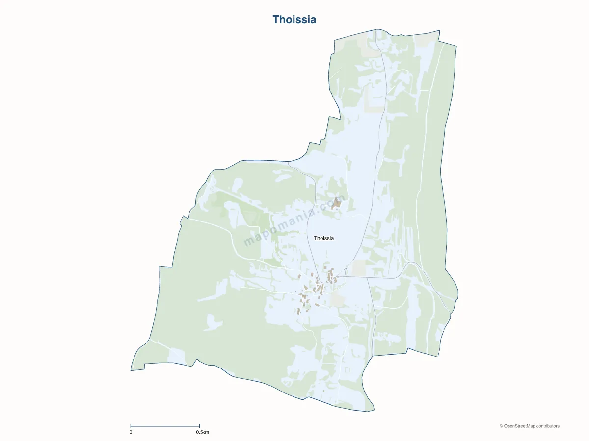 Carte de Thoissia à personnaliser