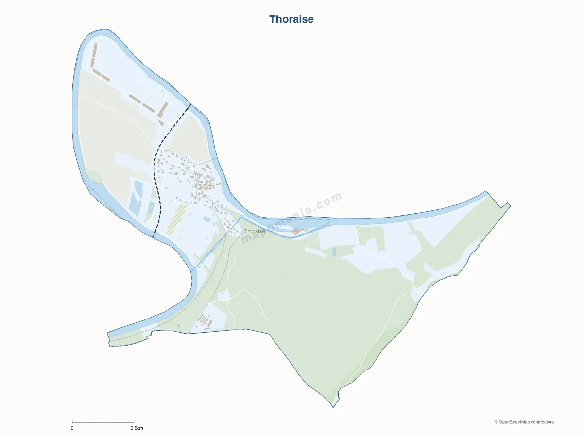 Carte de Thoraise à personnaliser