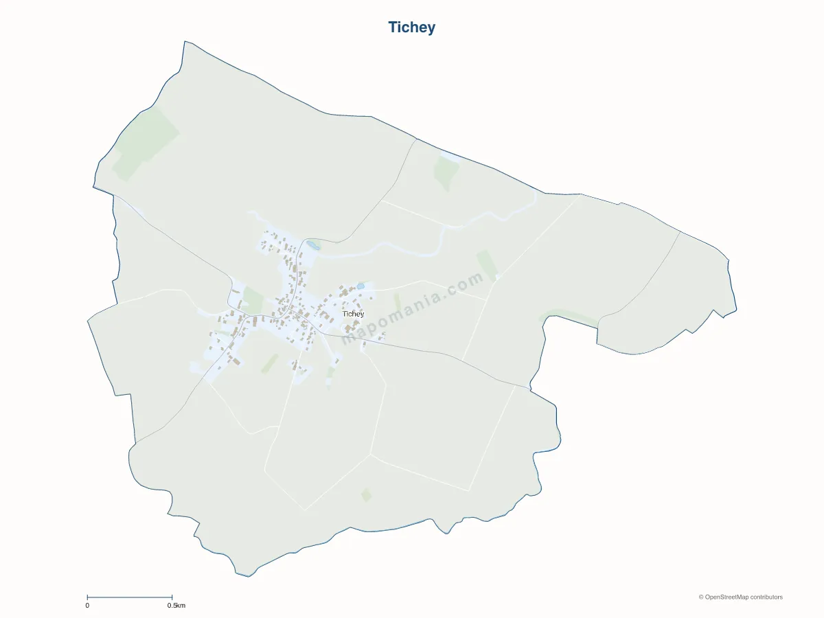 Carte de Tichey à personnaliser