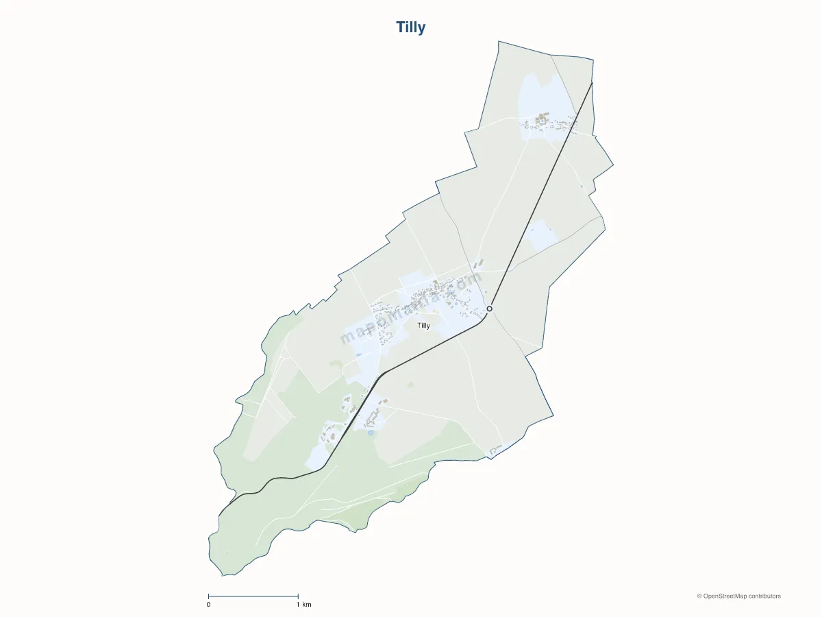 Carte de Tilly à personnaliser