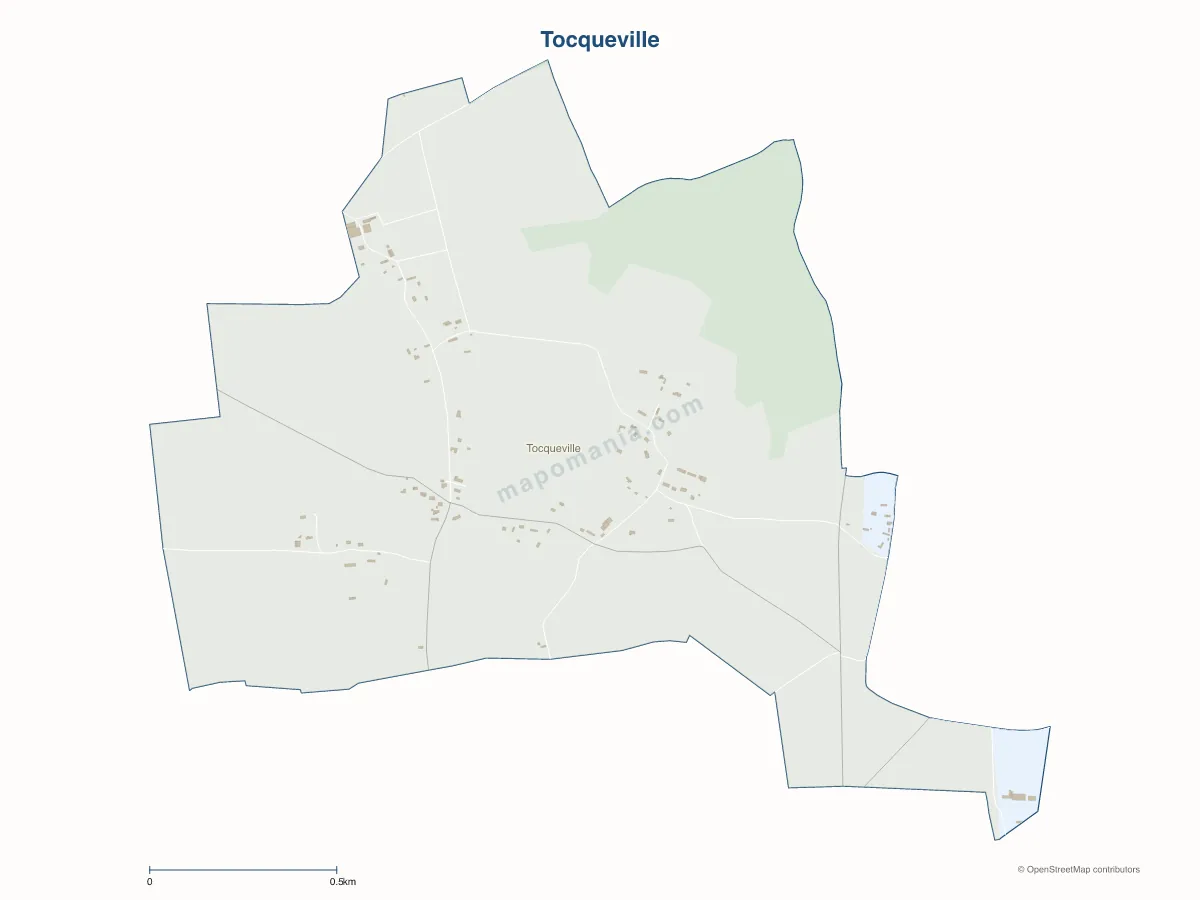 Carte de Tocqueville à personnaliser