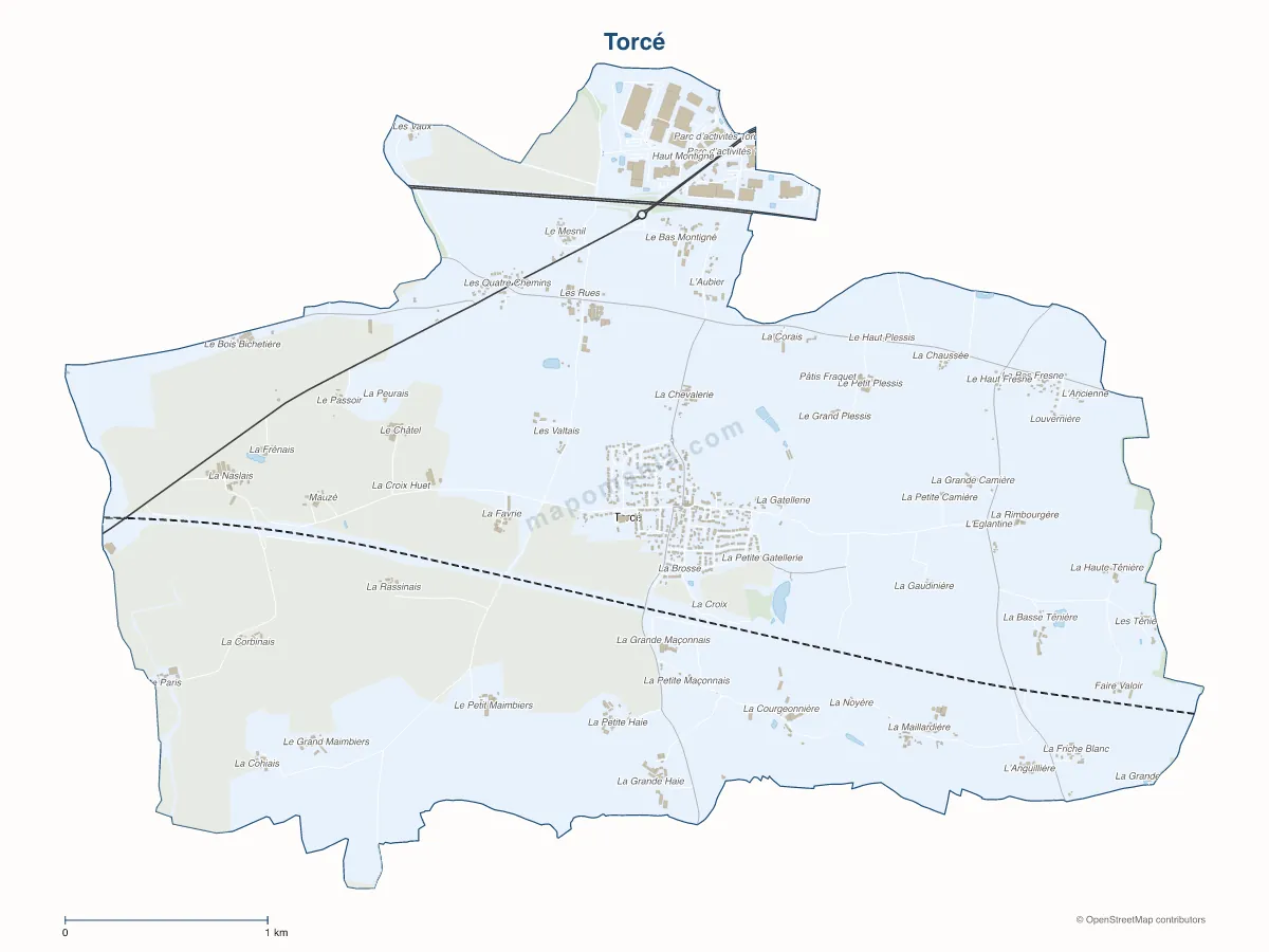 Carte de Torcé à personnaliser