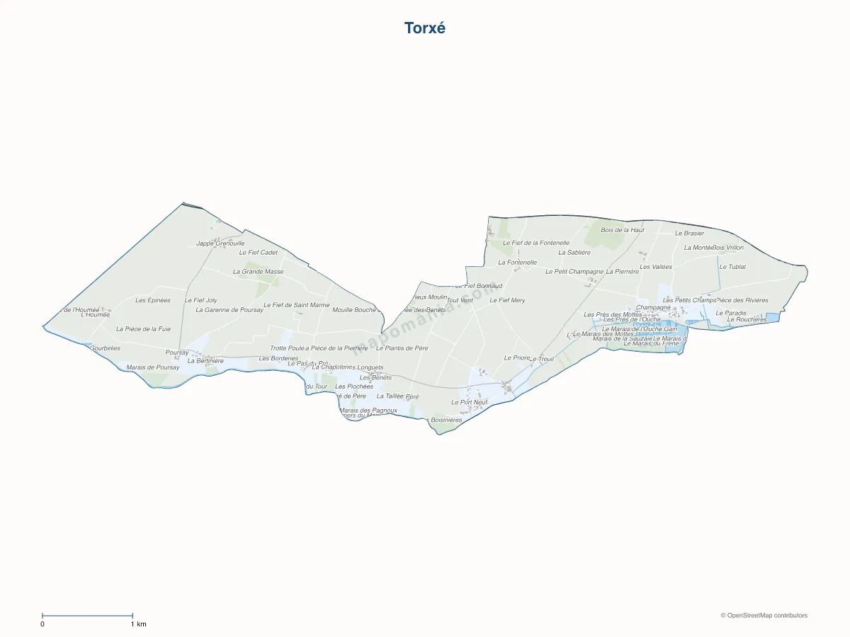 Carte de Torxé à personnaliser