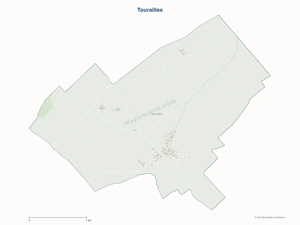 Carte de Tourailles à personnaliser