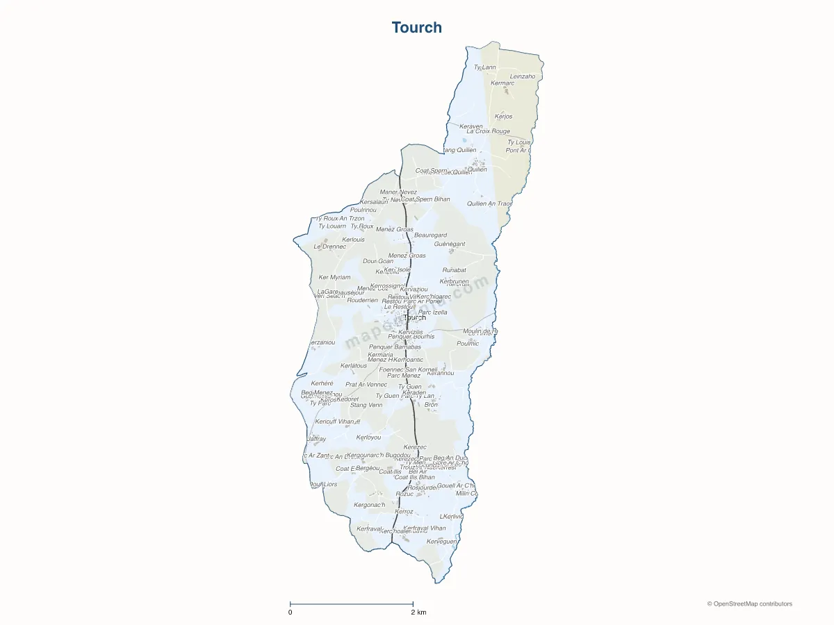 Carte de Tourch à personnaliser