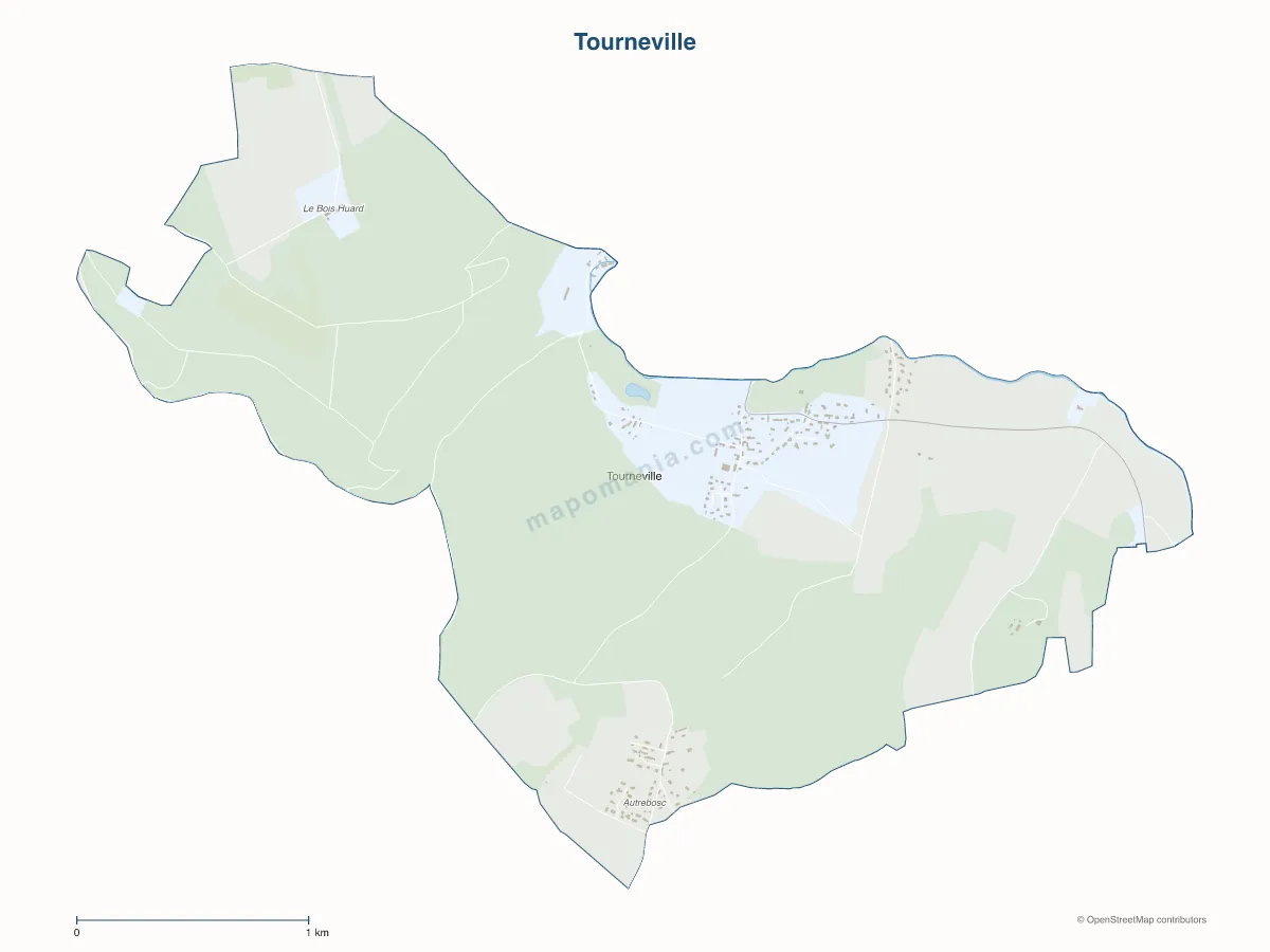 Carte de Tourneville à personnaliser