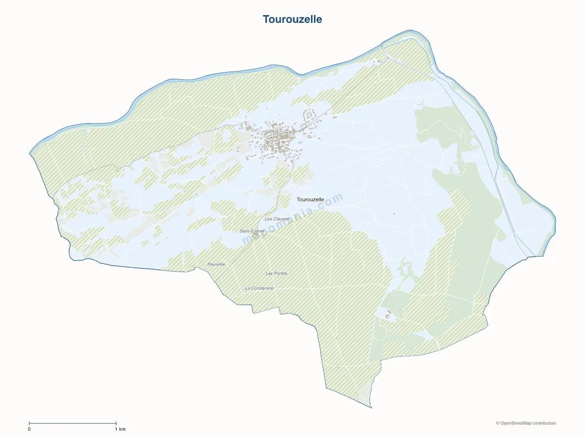 Carte de Tourouzelle à personnaliser