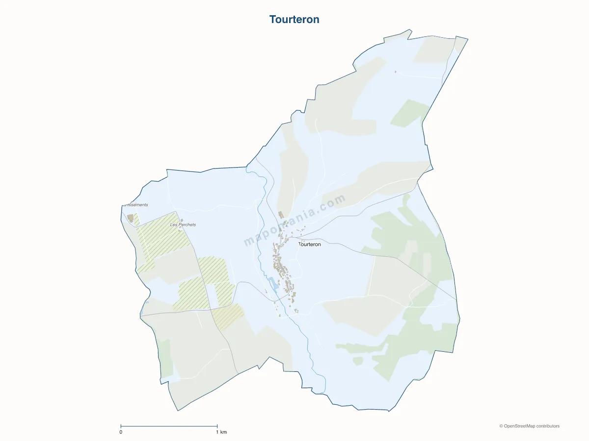 Carte de Tourteron à personnaliser