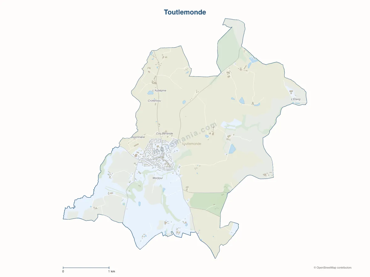 Carte de Toutlemonde à personnaliser