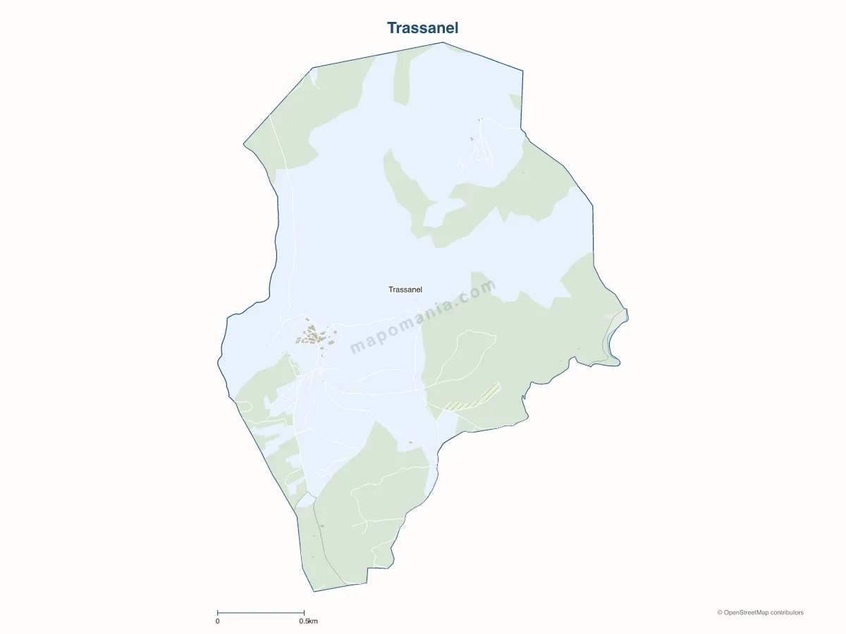 Carte de Trassanel à personnaliser