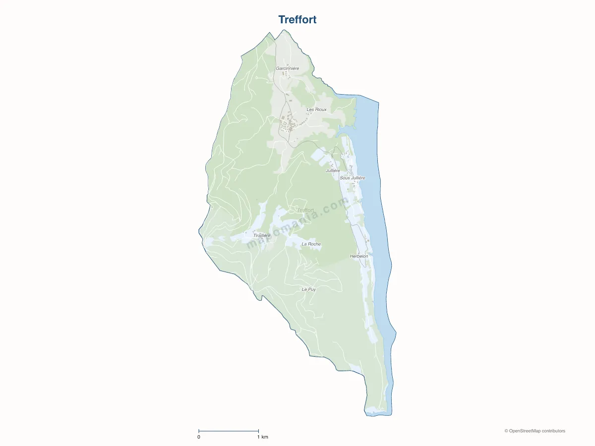 Carte de Treffort à personnaliser