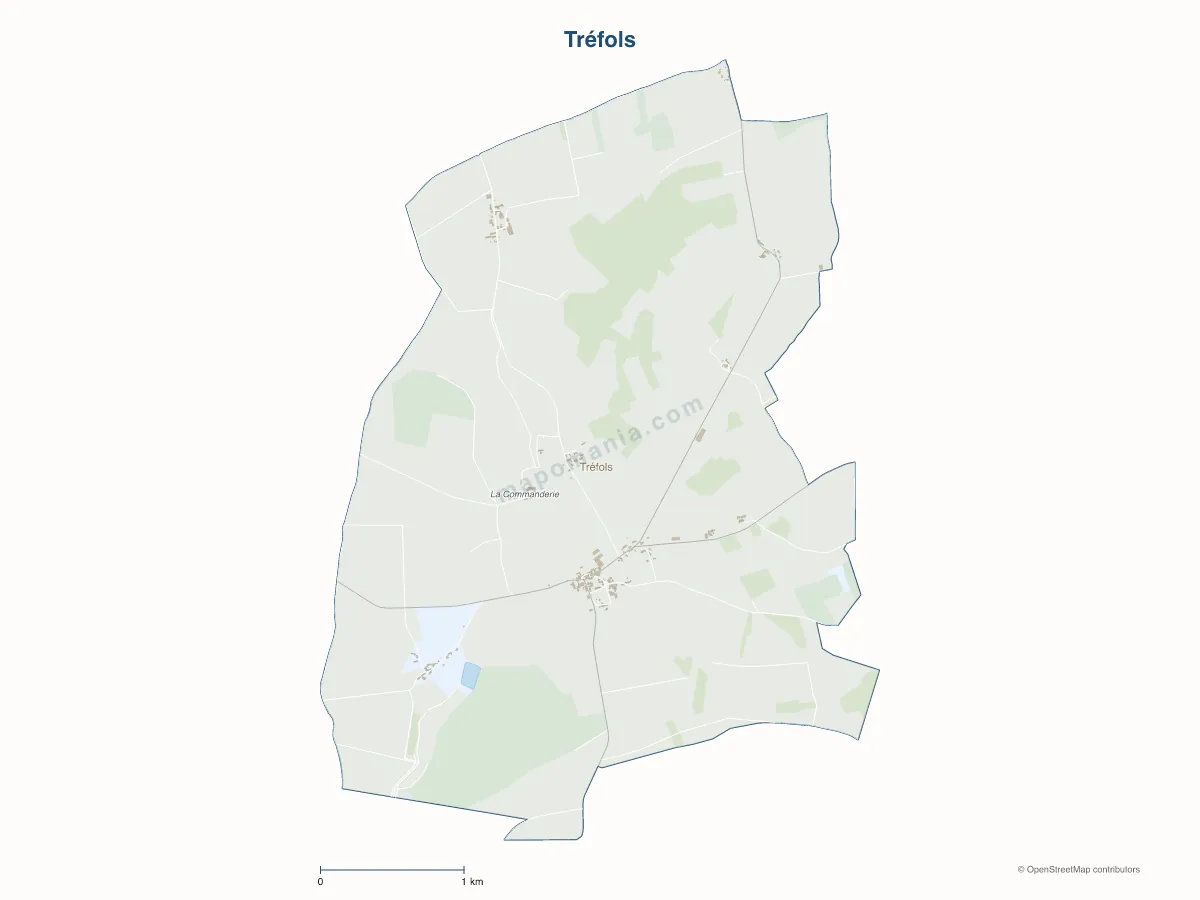 Carte de Tréfols à personnaliser