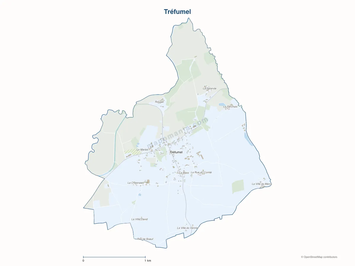 Carte de Tréfumel à personnaliser